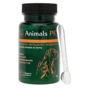 DV Animals PET Kondycja, Witalność, Dobrostan dla Psa i Kota 90g Królewskie Ogrody  NaszeNaturalne DV Animals PET