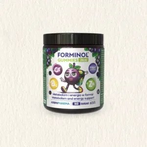 Forminol® Gummies - Żelki dla dzieci na metabolizm i energię (Bez cukru) 60 szt. AronPharma NaszeNaturalne