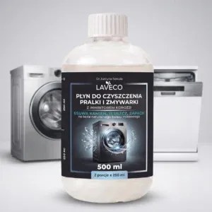 Płyn do Czyszczenia Pralki i Zmywarki z Inhibitorem Korozji 500 ml Laveco NaszeNaturalne