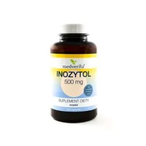 Inozytol 500 mg Myo-Inozytol Witamina B8 | 120 kaps. Medverita NaszeNaturalne