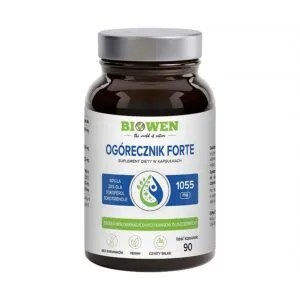 Suplement diety Ogórecznik Forte 1050mg 90 kaps. na układ moczowy Biowen  NaszeNaturalne Olej_z_ogorecznika_wizualizacja_biowen