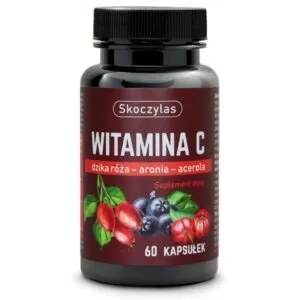 Witamina C TRIO Acerola Aronia Dzika Róża 60 Kapsułek Skoczylas NaszeNaturalne Witamina C Trio Acerola Aronia Dzika Roza Kapsulek Skoczylas