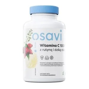 Witamina C1000 z Rutyną i Dziką Różą 120 Kapsułek Osavi NaszeNaturalne Witamina C Z Rutyna I Dzika Roza Kapsulek Osavi