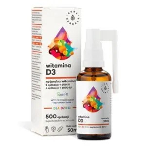 Witamina D3 Dla Dzieci MCT w Aerozolu 50ml Aura Herbals NaszeNaturalne Witamina D Dla Dzieci Mct W Aerozolu Ml Aura Herbals
