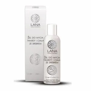 Żel Do Mycia Twarzy i Ciała Ze Srebrem 200m Lana Luxury Cosmetics NaszeNaturalne Zel Do Mycia Twarzy I Ciala Ze Srebrem